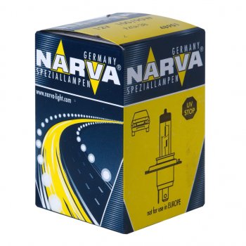 389 р. Лампа 12V H4 10090W P43t-38 Rallye NARVA NARVA 489013000  с доставкой в г. Майкоп. Увеличить фотографию 1