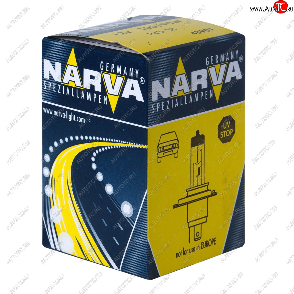 389 р. Лампа 12V H4 10090W P43t-38 Rallye NARVA NARVA 489013000  с доставкой в г. Майкоп