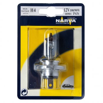 389 р. Лампа 12V H4 10090W P43t-38 блистер (1шт.) Rallye NARVA NARVA 489014000  с доставкой в г. Майкоп. Увеличить фотографию 1
