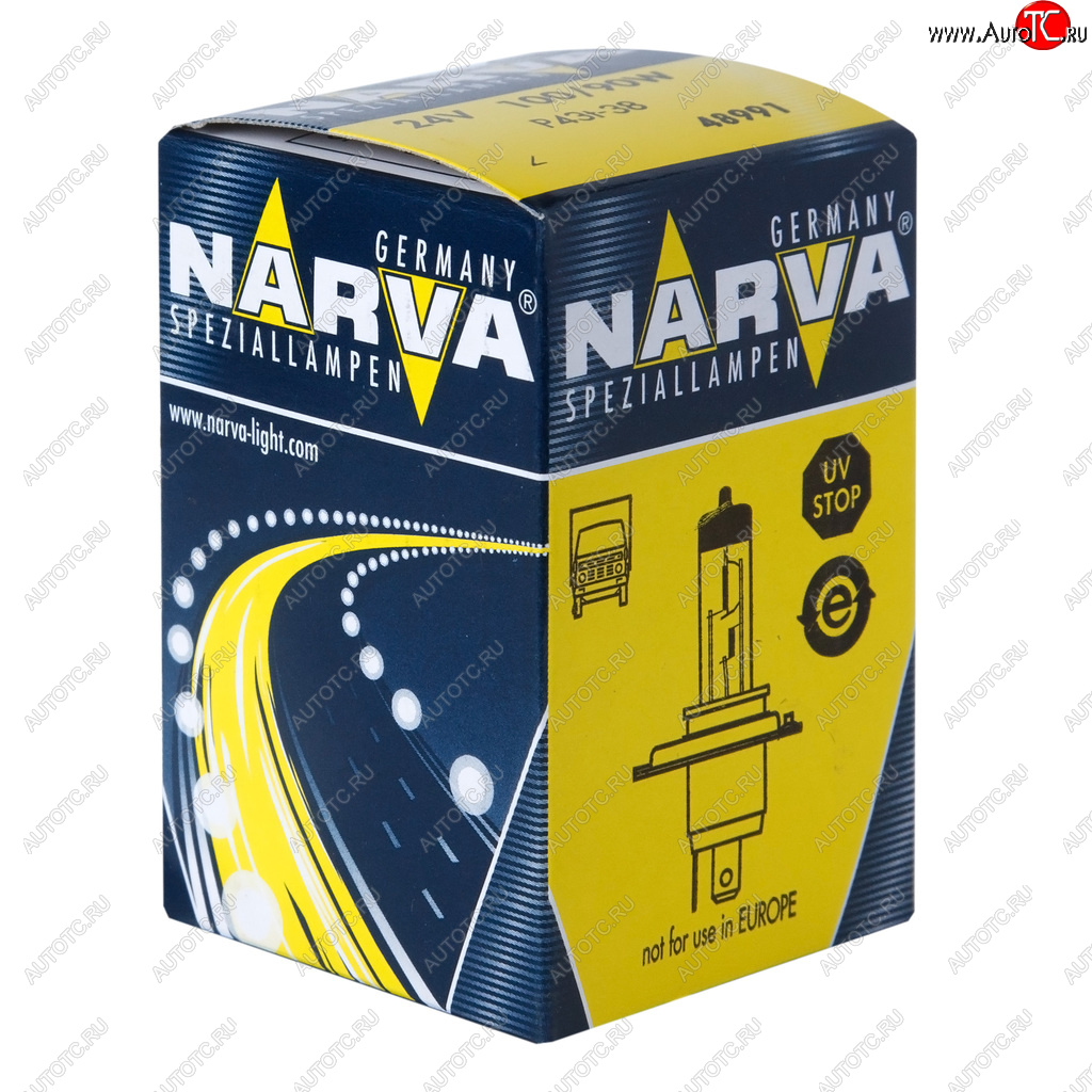 499 р. Лампа 24V H4 10090W P43t-38 Rallye NARVA NARVA 489913000  с доставкой в г. Майкоп