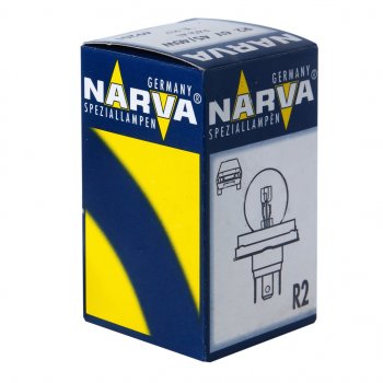 200 р. Лампа 12V R2 4540W P45t-41 Standard NARVA NARVA 492113000  с доставкой в г. Майкоп. Увеличить фотографию 1
