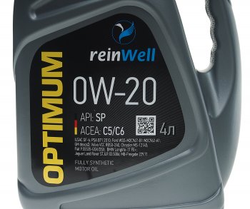 2 399 р. Масло моторное С5С6SPGF-6A 0W20 синт.4л REINWELL REINWELL 4951  с доставкой в г. Майкоп. Увеличить фотографию 2