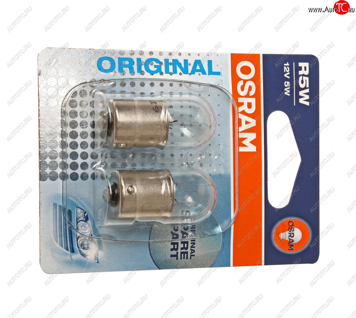 151 р. Лампа 12V R5W BA15s блистер (2шт.) OSRAM OSRAM 5007-02b  с доставкой в г. Майкоп