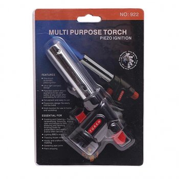 439 р. Горелка газовая под цанговый баллон с пьезоподжигом TORCH 504c  с доставкой в г. Майкоп. Увеличить фотографию 1