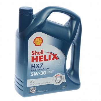 3 299 р. Масло дизельное HELIX PROFESSIONAL HX-7 AV 5W30 псинт.4л SHELL SHELL 5055107433791  с доставкой в г. Майкоп. Увеличить фотографию 1