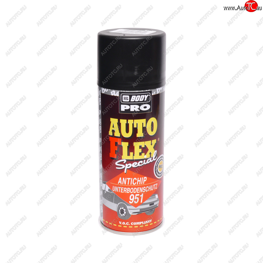 699 р. Антигравий черный аэрозоль 0.4л Autoflex U951 PRO BODY BODY 5100200030  с доставкой в г. Майкоп