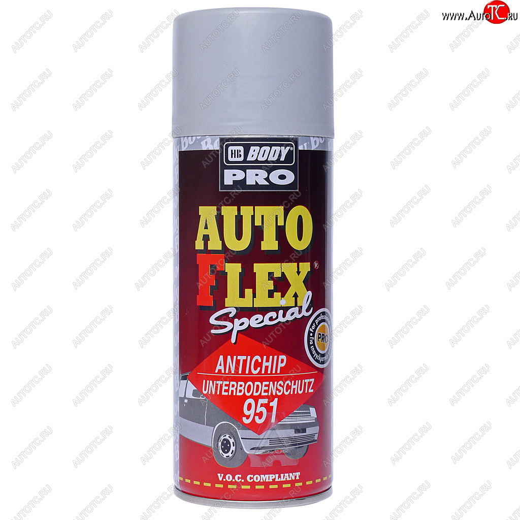 679 р. Антигравий серый аэрозоль 0.4л Autoflex U951 PRO BODY BODY 5100700030  с доставкой в г. Майкоп