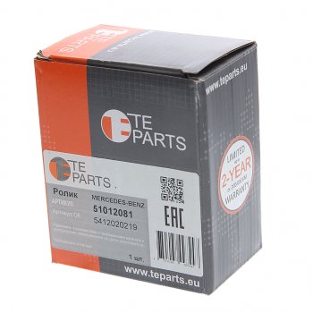 2 699 р. Ролик приводного ремня MERCEDES обводной (ролик металл) TE PARTS TE PARTS 51012081  с доставкой в г. Майкоп. Увеличить фотографию 3