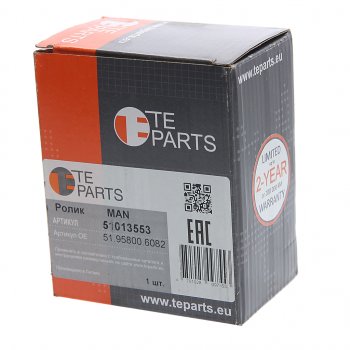 4 299 р. Ролик приводного ремня MAN Lions обводной (ролик металл) TE PARTS TE PARTS 51013553  с доставкой в г. Майкоп. Увеличить фотографию 3