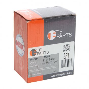 5 999 р. Ролик приводного ремня MAN дв.D2066,D2676 натяжителя (ролик металл) TE PARTS TE PARTS 51013555  с доставкой в г. Майкоп. Увеличить фотографию 3
