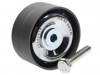 1 589 р. Ролик приводного ремня RENAULT Midlum обводной (ролик металл) TE PARTS TE PARTS 51030557  с доставкой в г. Майкоп. Увеличить фотографию 1
