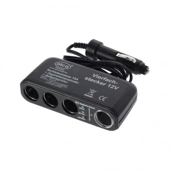 1 599 р. Разветвитель прикуривателя 4-х гнездовой 12V ALCA ALCA 510400  с доставкой в г. Майкоп. Увеличить фотографию 1