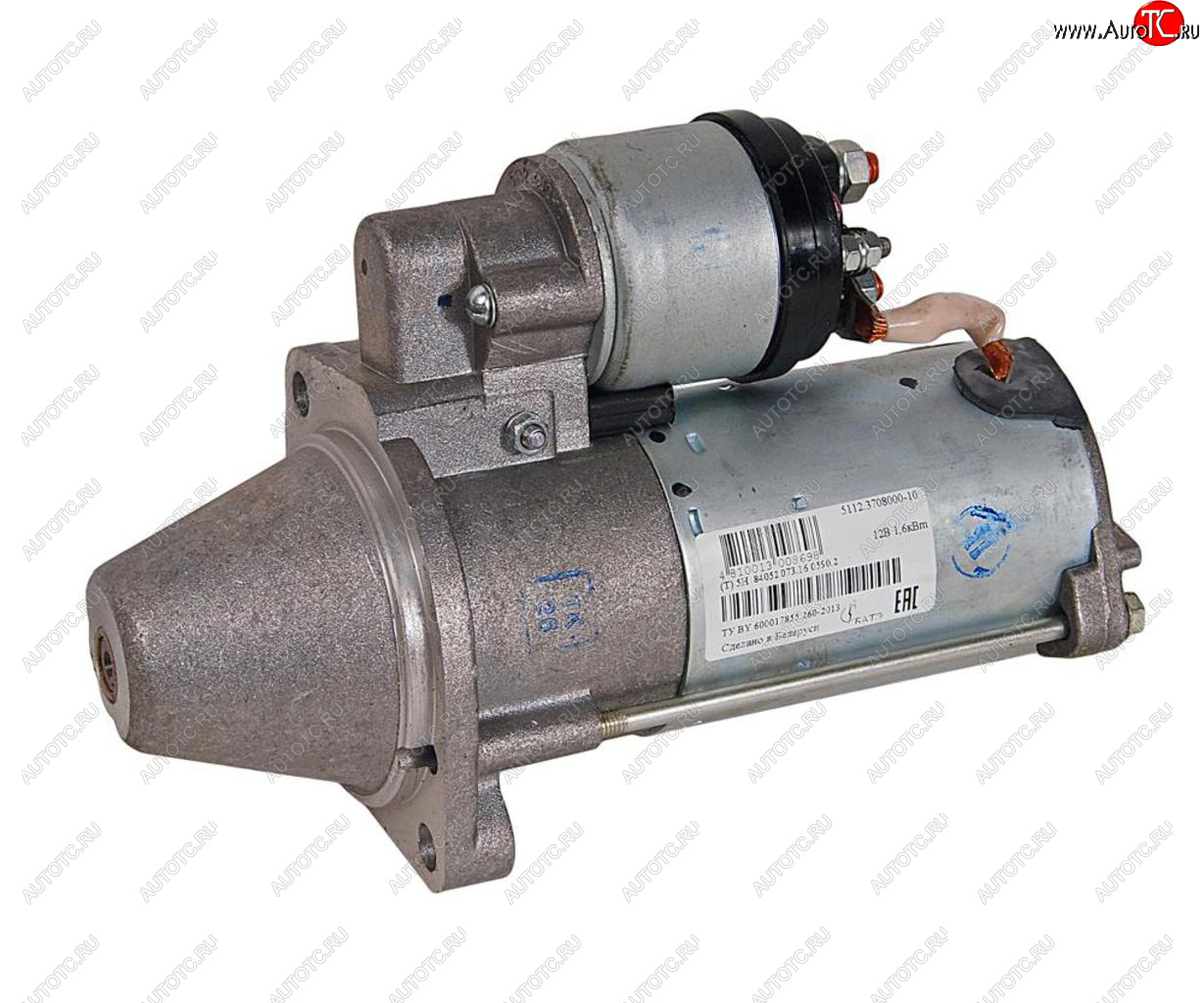 9 999 р. Стартер МТЗ-320 дв.ММЗ редукторный 12V 1.6кВт z=9 БАТЭ БАТЭ 5112.3708000-10  с доставкой в г. Майкоп