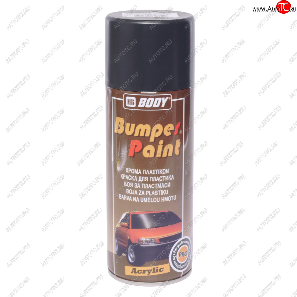 979 р. Краска для бамперов серая темная аэрозоль Bumper Paint 400мл BODY BODY 5130203000  с доставкой в г. Майкоп