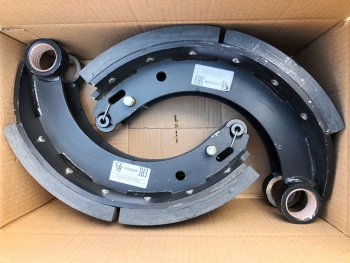 11 949 р. Колодки тормозные ПАЗ-4230,4234 (2шт.) комплект на колесо мост КААЗ BRAKE BLOCKS BRAKE BLOCKS 52642-350109091-fr  с доставкой в г. Майкоп. Увеличить фотографию 5