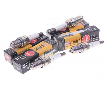 299 р. Свеча зажигания ВАЗ-2112 V-LINE №11 (1шт.) NGK NGK 5282  с доставкой в г. Майкоп. Увеличить фотографию 1