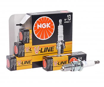 529 р. Свеча зажигания ВАЗ-2111 V8 V-LINE №13 NGK (1шт.) NGK 5339  с доставкой в г. Майкоп. Увеличить фотографию 1