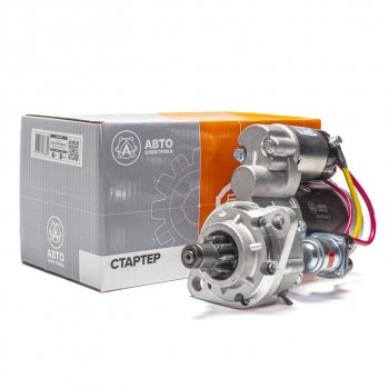 11 549 р. Стартер ЯМЗ-534 ГАЗон Next 12V 3.54.9 кВт AZF 4383 с доп.реле AVTOELECTRICA AVTOELECTRICA 5343.3708-02m ае  с доставкой в г. Майкоп. Увеличить фотографию 1