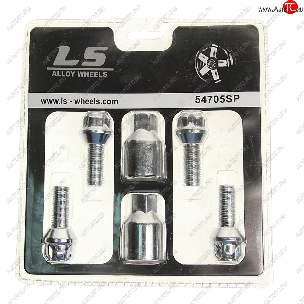 969 р. Болт колеса М12х1.5х27 секретки конус 2 ключа LS WHEELS LS WHEELS 54705sp  с доставкой в г. Майкоп