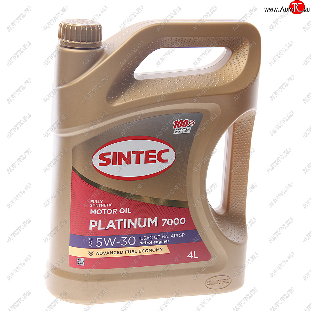 2 079 р. Масло моторное Platinum 7000 GF-6A 5W30 синт.4л SINTEC SINTEC 600153  с доставкой в г. Майкоп