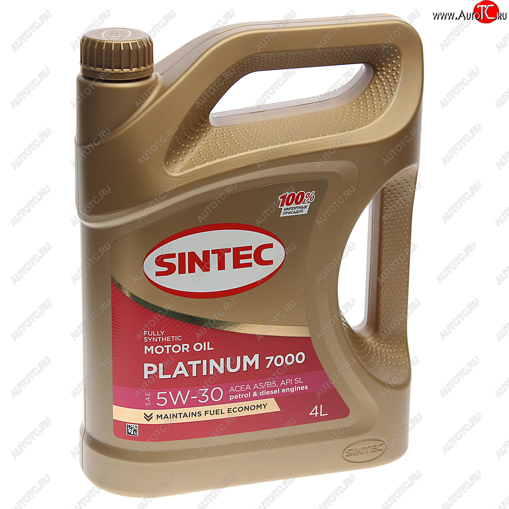 2 079 р. Масло моторное Platinum 7000 A5B5 5W30 синт.4л SINTEC SINTEC 600158  с доставкой в г. Майкоп