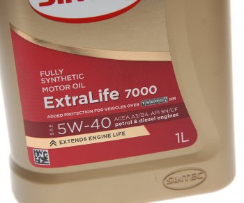 699 р. Масло моторное ExtraLife 7000 A3B4 5W40 синт.1л SINTEC SINTEC 600253  с доставкой в г. Майкоп. Увеличить фотографию 2