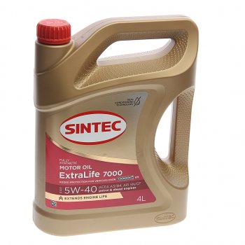 2 179 р. Масло моторное ExtraLife 7000 A3B4 5W40 синт.4л SINTEC SINTEC 600254  с доставкой в г. Майкоп. Увеличить фотографию 1