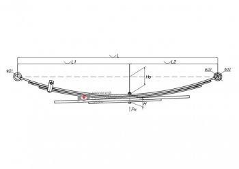 18 749 р. Рессора FORD Ranger MAZDA B-Series (97-06) задняя (5 листов) L=1200мм ЧМЗ SPRINGER ЧМЗ 600805fd-2912012-10  с доставкой в г. Майкоп. Увеличить фотографию 5