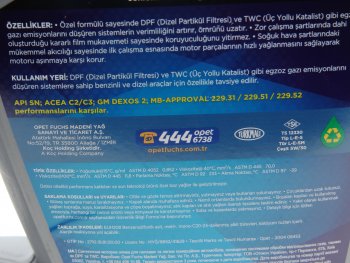 4 099 р. Масло моторное FULLLIFE DPF  5W30 синт.5л OPET OPET 601370977  с доставкой в г. Майкоп. Увеличить фотографию 2