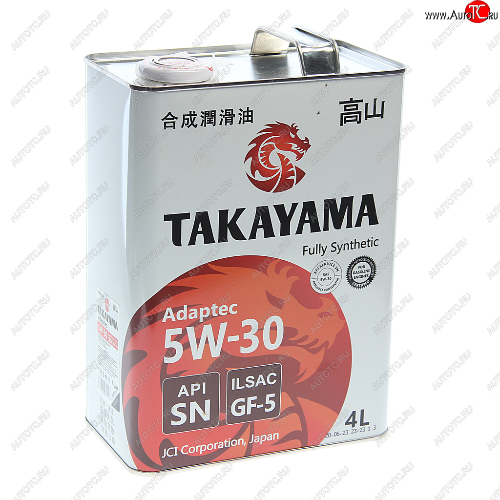 2 699 р. Масло моторное Adaptec SNGF-5 5W30 синт.4л TAKAYAMA TAKAYAMA 605585  с доставкой в г. Майкоп