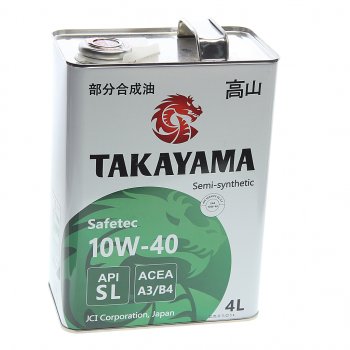 2 379 р. Масло моторное Safetec A3B4 10W40 псинт.4л TAKAYAMA TAKAYAMA 605591  с доставкой в г. Майкоп. Увеличить фотографию 1