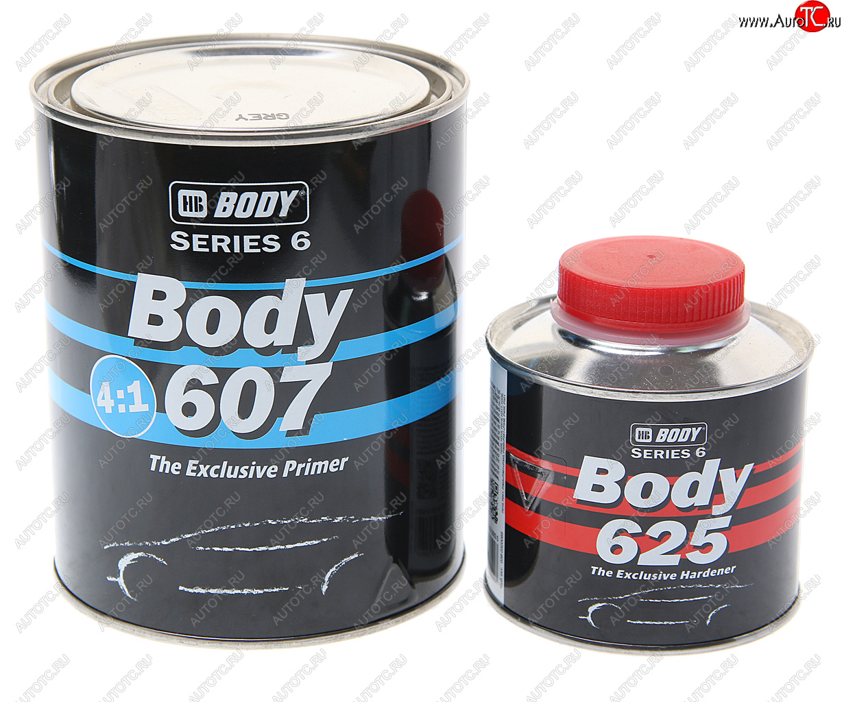 1 889 р. Грунт серый акриловый 607 UHS 2K 4+1 0.8кг с отвердителем HB625 0.2л BODY BODY 6070700001  с доставкой в г. Майкоп
