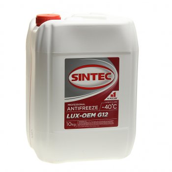 2 559 р. Антифриз красный -40C 10кг G12+ LUXE SINTEC SINTEC 614504  с доставкой в г. Майкоп. Увеличить фотографию 1