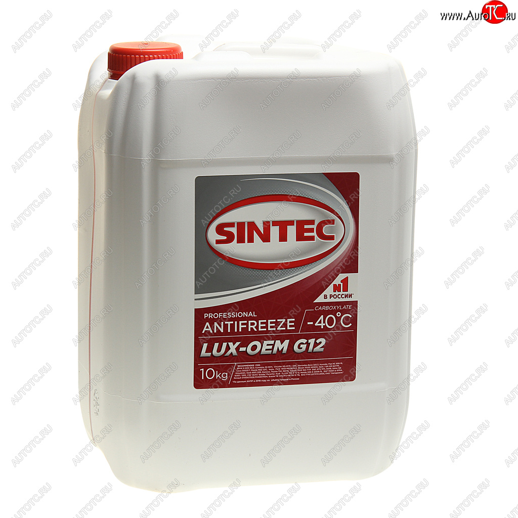 2 559 р. Антифриз красный -40C 10кг G12+ LUXE SINTEC SINTEC 614504  с доставкой в г. Майкоп