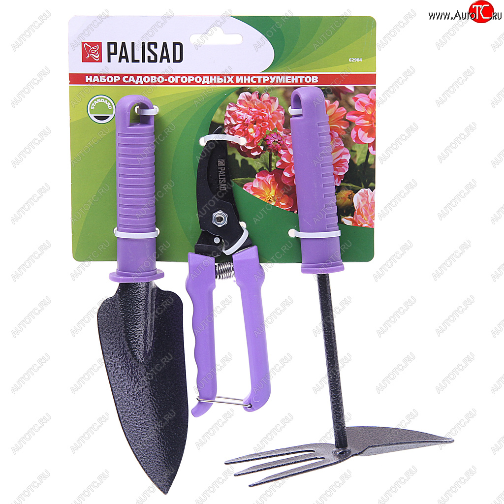869 р. Набор инструментов садовых 3 предмета металл PALISAD PALISAD 62904  с доставкой в г. Майкоп
