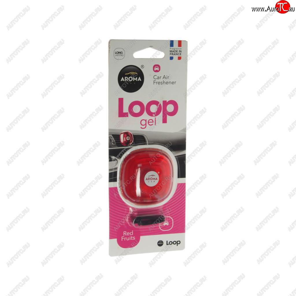 299 р. Ароматизатор на дефлектор гелевый (красные фрукты) Loop AROMA CAR AROMA CAR 63115  с доставкой в г. Майкоп