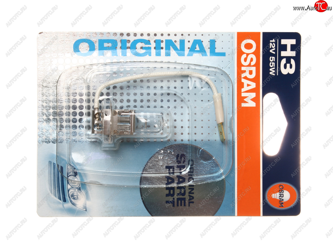 277 р. Лампа 12V H3 55W PK22s блистер (1шт.) OSRAM OSRAM 64151-01b  с доставкой в г. Майкоп