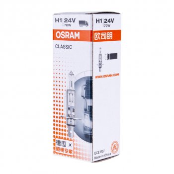 154 р. Лампа 24V H1 70W P14.5s OSRAM OSRAM 64155clc  с доставкой в г. Майкоп. Увеличить фотографию 4