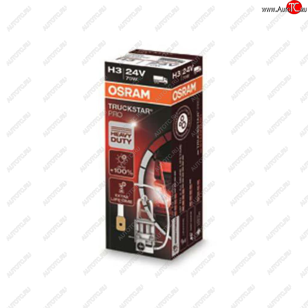 469 р. Лампа 24V H3 70W PK22s +100% Truckstar Pro OSRAM OSRAM 64156tsp  с доставкой в г. Майкоп