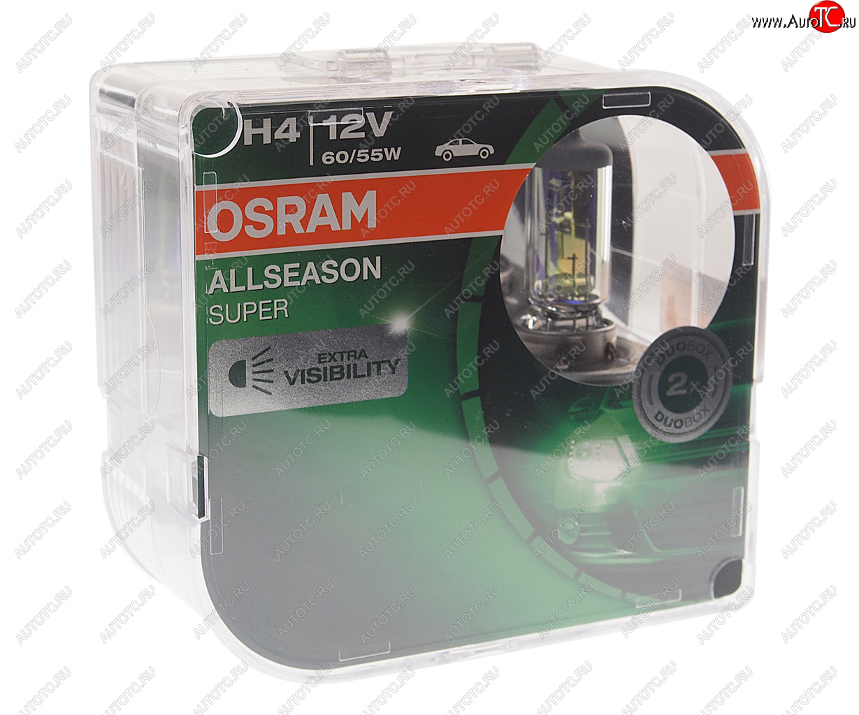 1 479 р. Лампа 12V H4 6055W P43t-38 +30% 3000K желтая бокс (2шт.) All Season Super OSRAM OSRAM 64193als-hcb  с доставкой в г. Майкоп