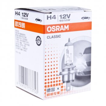 149 р. Лампа 12V H4 6055W P43t-38 OSRAM OSRAM 64193clc  с доставкой в г. Майкоп. Увеличить фотографию 3