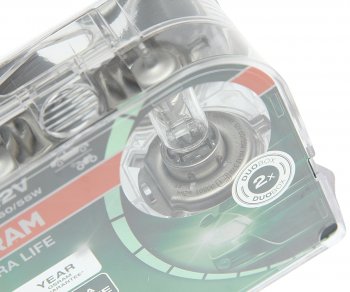 1 069 р. Лампа 12V H4 6055W P43t бокс (2шт.) Ultra Life OSRAM OSRAM 64193ult-hcb  с доставкой в г. Майкоп. Увеличить фотографию 2