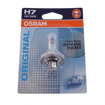 429 р. Лампа 12V H7 55W PX26d блистер (1шт.) OSRAM OSRAM 64210-01b  с доставкой в г. Майкоп. Увеличить фотографию 1