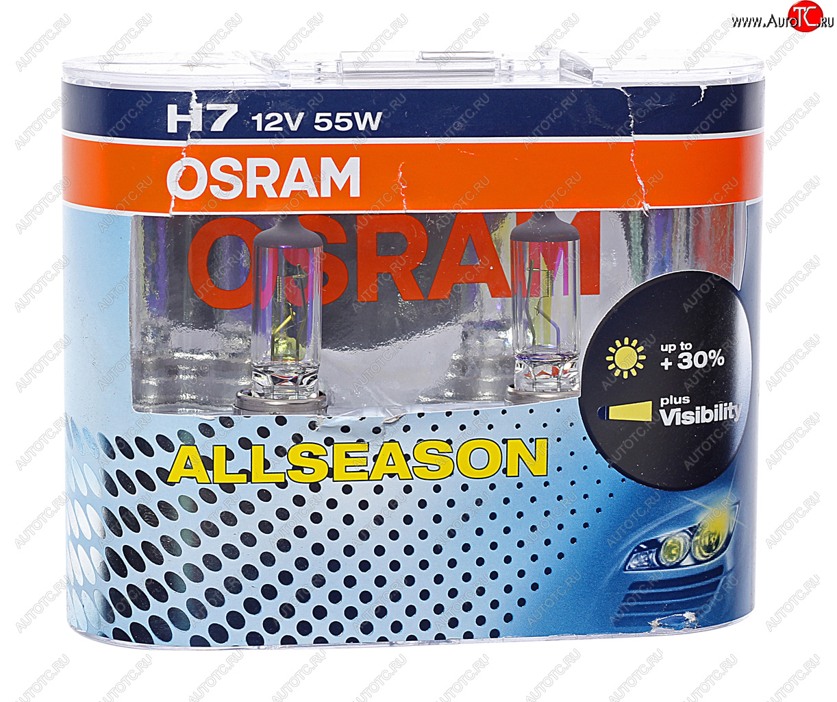 2 099 р. Лампа 12V H7 55W PX26d желтая бокс (2шт.) All Season OSRAM OSRAM 64210all-hcb  с доставкой в г. Майкоп