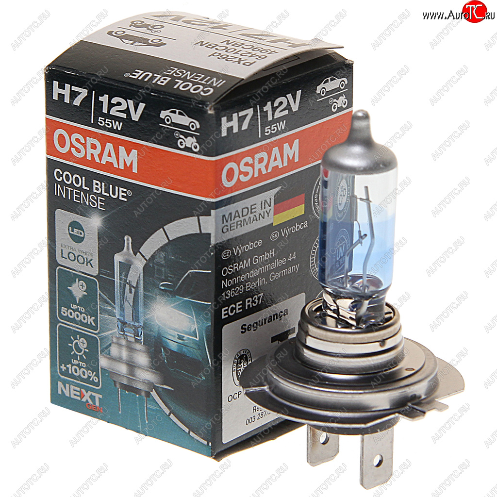 799 р. Лампа 12V H7 55W PX26d +100% 5000K Cool Blue Intense NextGen OSRAM OSRAM 64210cbn  с доставкой в г. Майкоп
