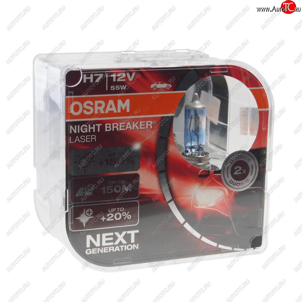 3 399 р. Лампа 12V H7 55W PX26d +150% 3750K бокс (2шт.) Night Breaker Laser OSRAM OSRAM 64210nl2(euro)  с доставкой в г. Майкоп