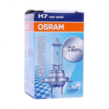 459 р. Лампа 12V H7 55W PX26d +30% Super OSRAM OSRAM 64210sup  с доставкой в г. Майкоп. Увеличить фотографию 2