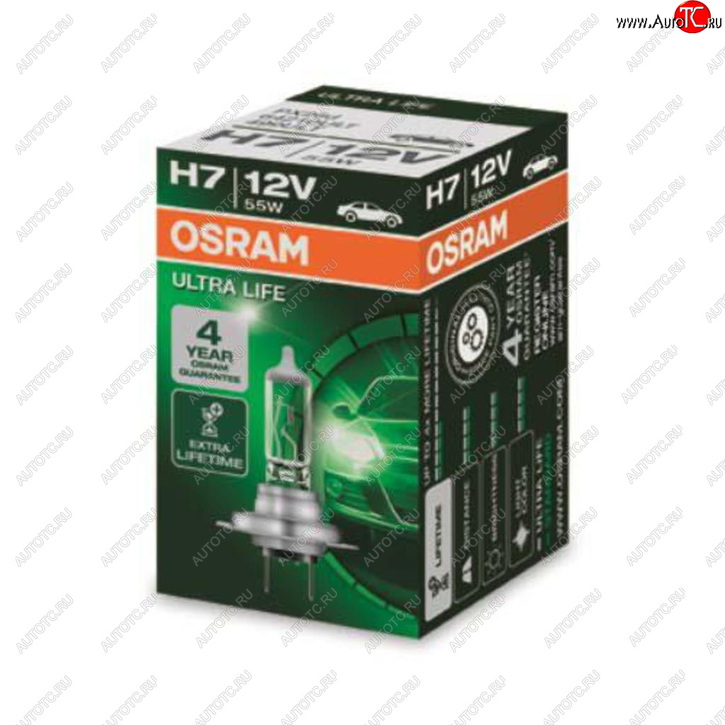 559 р. Лампа 12V H7 55W PX26d Ultra Life OSRAM OSRAM 64210ult  с доставкой в г. Майкоп