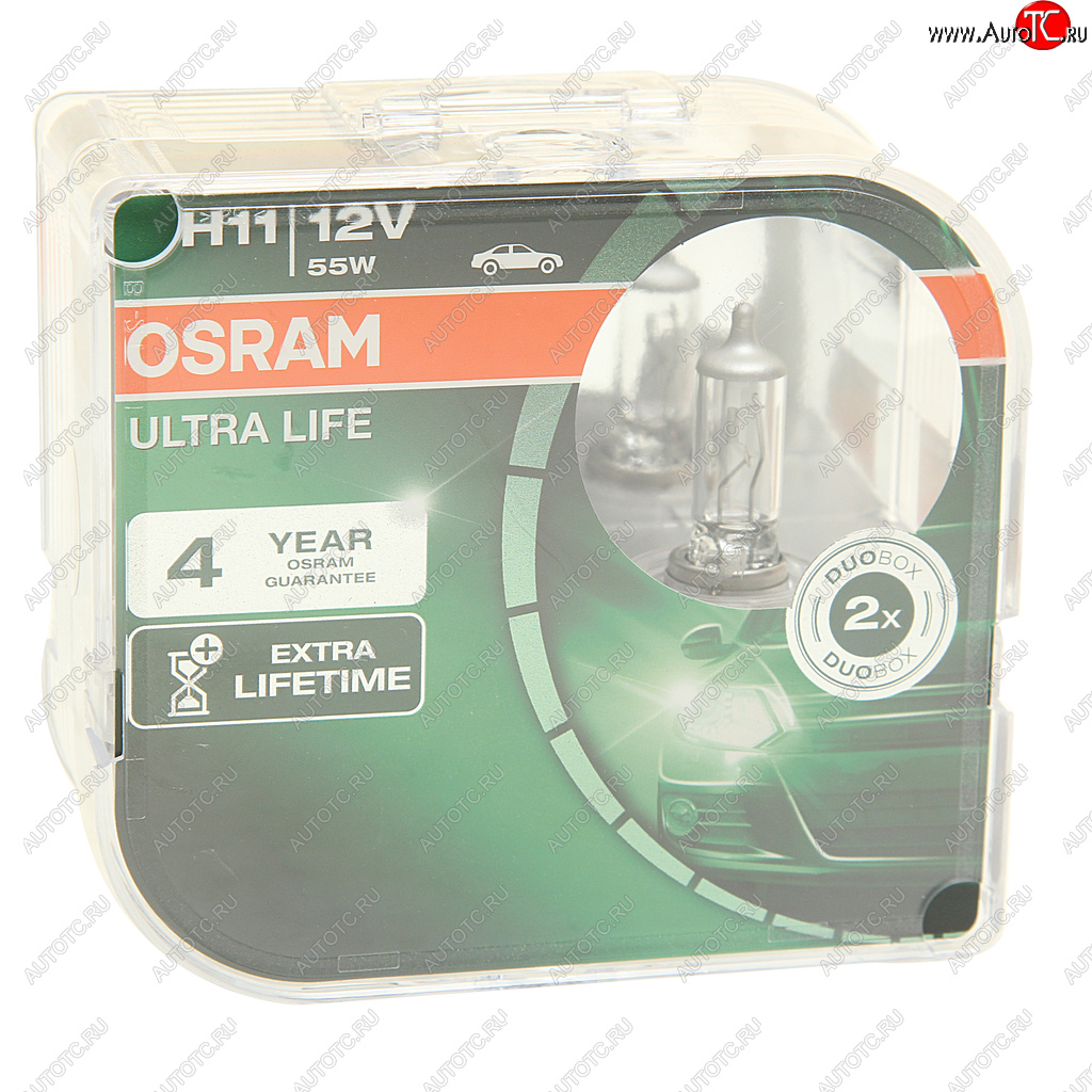1 999 р. Лампа 12V H11 55W PGJ19-2 бокс (2шт.) Ultra Life OSRAM OSRAM 64211ult-hcb  с доставкой в г. Майкоп