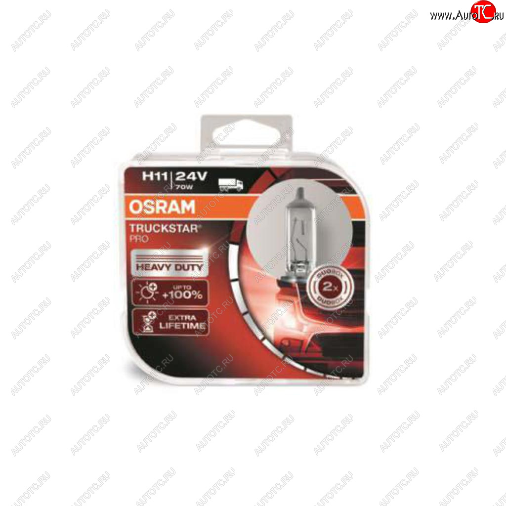 3 369 р. Лампа 24V H11 70W PGJ19-2 +100% бокс (2шт.) Truckstar Pro OSRAM OSRAM 64216tsp-hcb  с доставкой в г. Майкоп